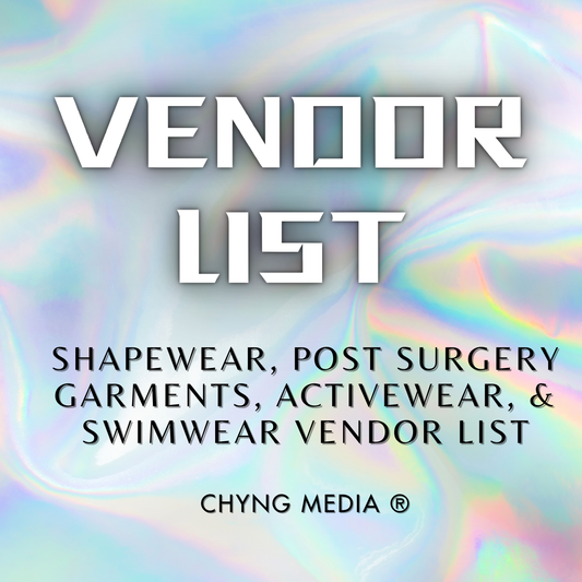 SHAPEWEAR, ACTIVEWEAR & UNDERGARMENTS VENDOR LIST